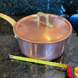 Mauviel copper pan w lid